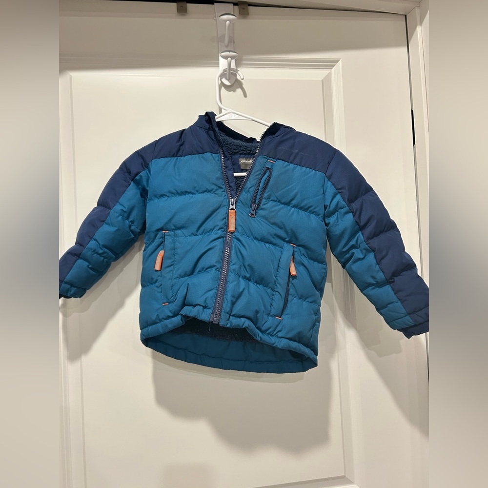 Eddie Bauer Boys toddler jacket size 3T blue/navy